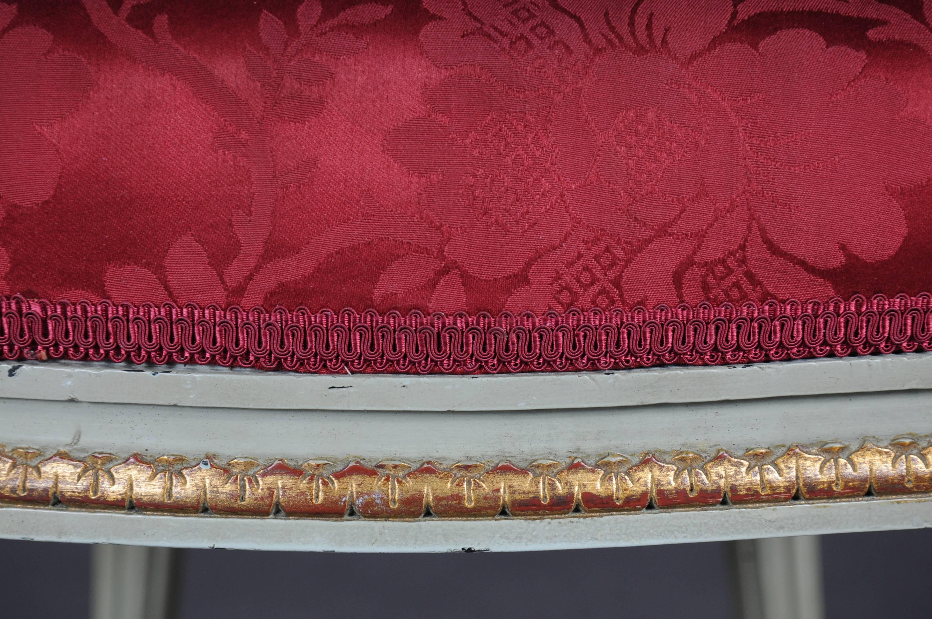 Paire de chaises Louis Seize XVI du 19ème siècle, 1880 en vente 2