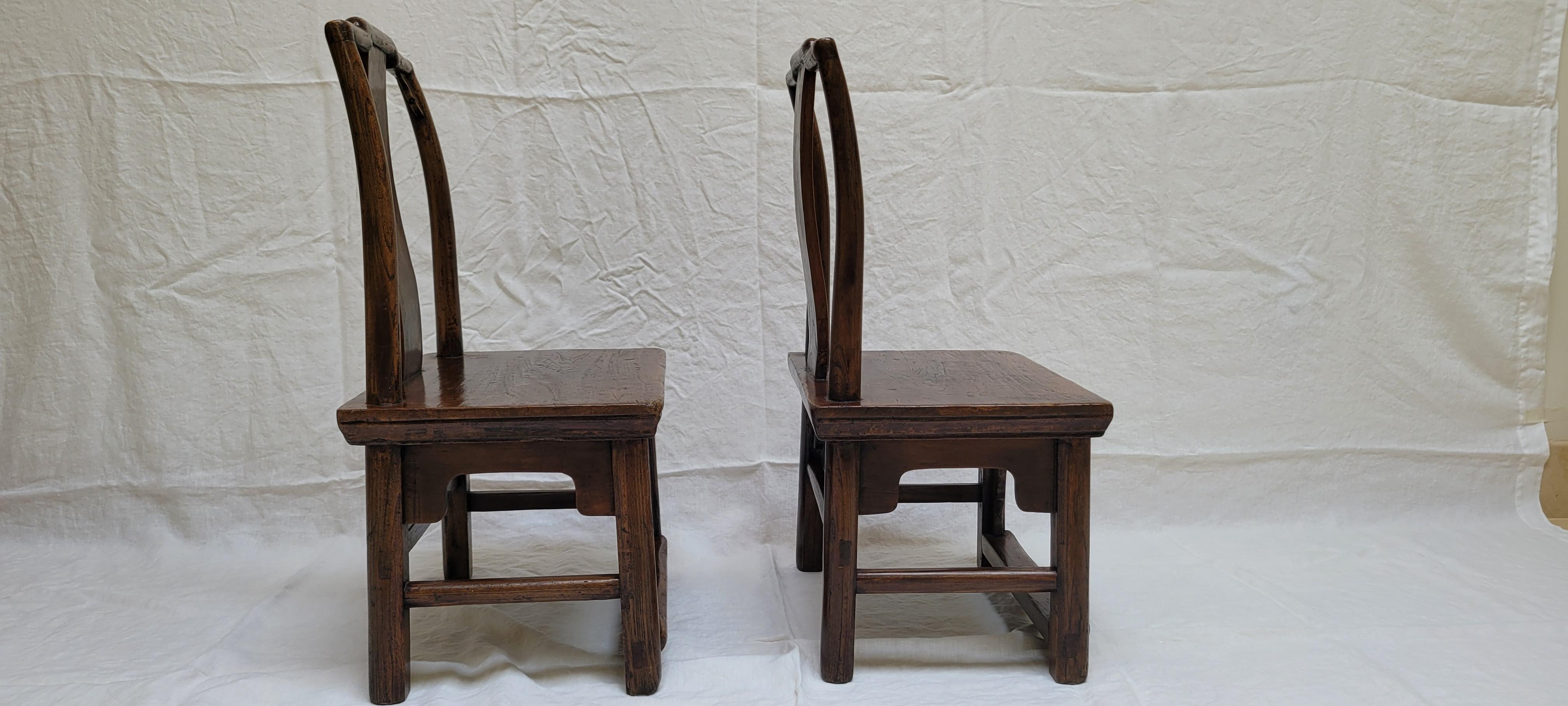 19th Century Pair of Children's Chairs In Good Condition For Sale In Santa Monica, CA