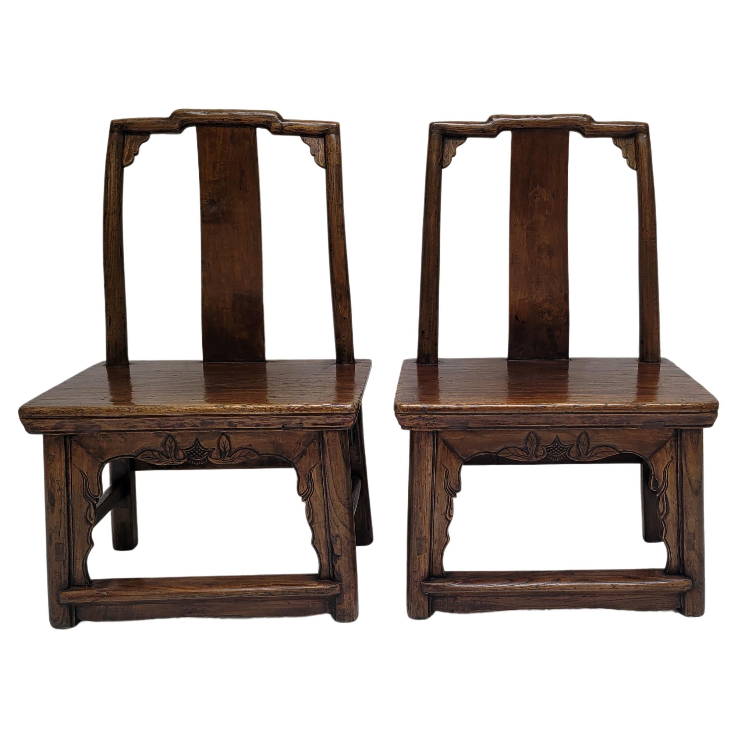 19th Century Pair of Children's Chairs For Sale