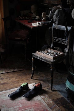 19th Century Pair of Clowns Leather Tap Shoes Dan Leno, George Wild Galvin