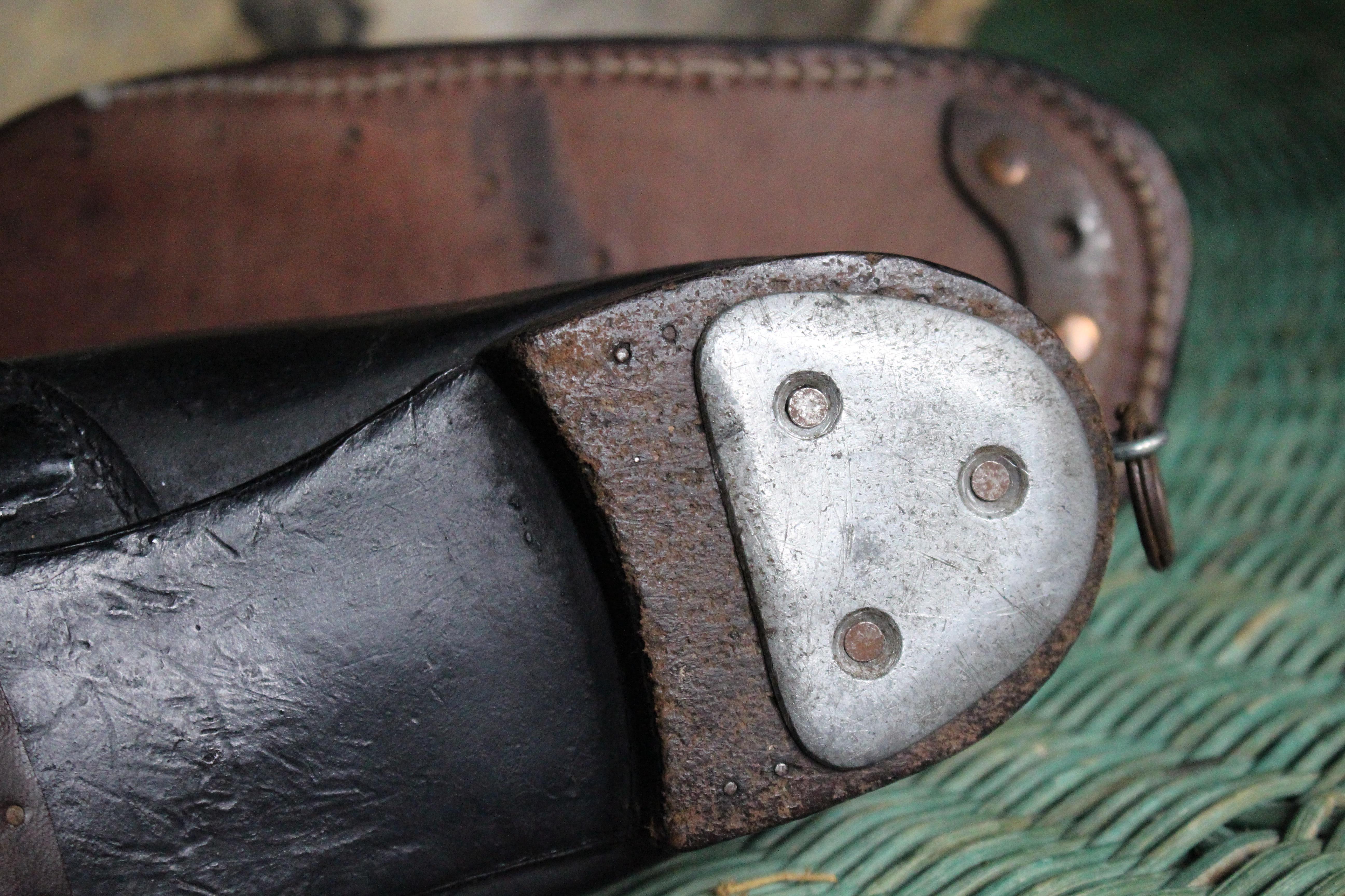 Coppia di scarpe da tip tap in pelle da clown del XIX secolo Dan Leno, George Wild Galvin in vendita 4