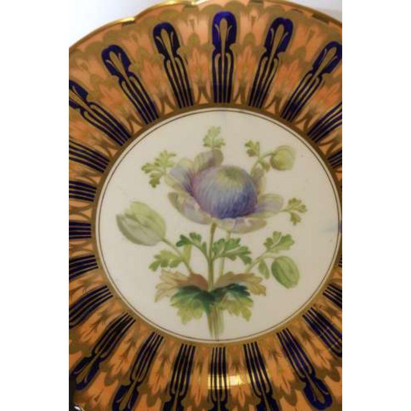 English 19th Century Pair of Coalport Cabinet Plates Attributed to Thomas Dickson For Sale