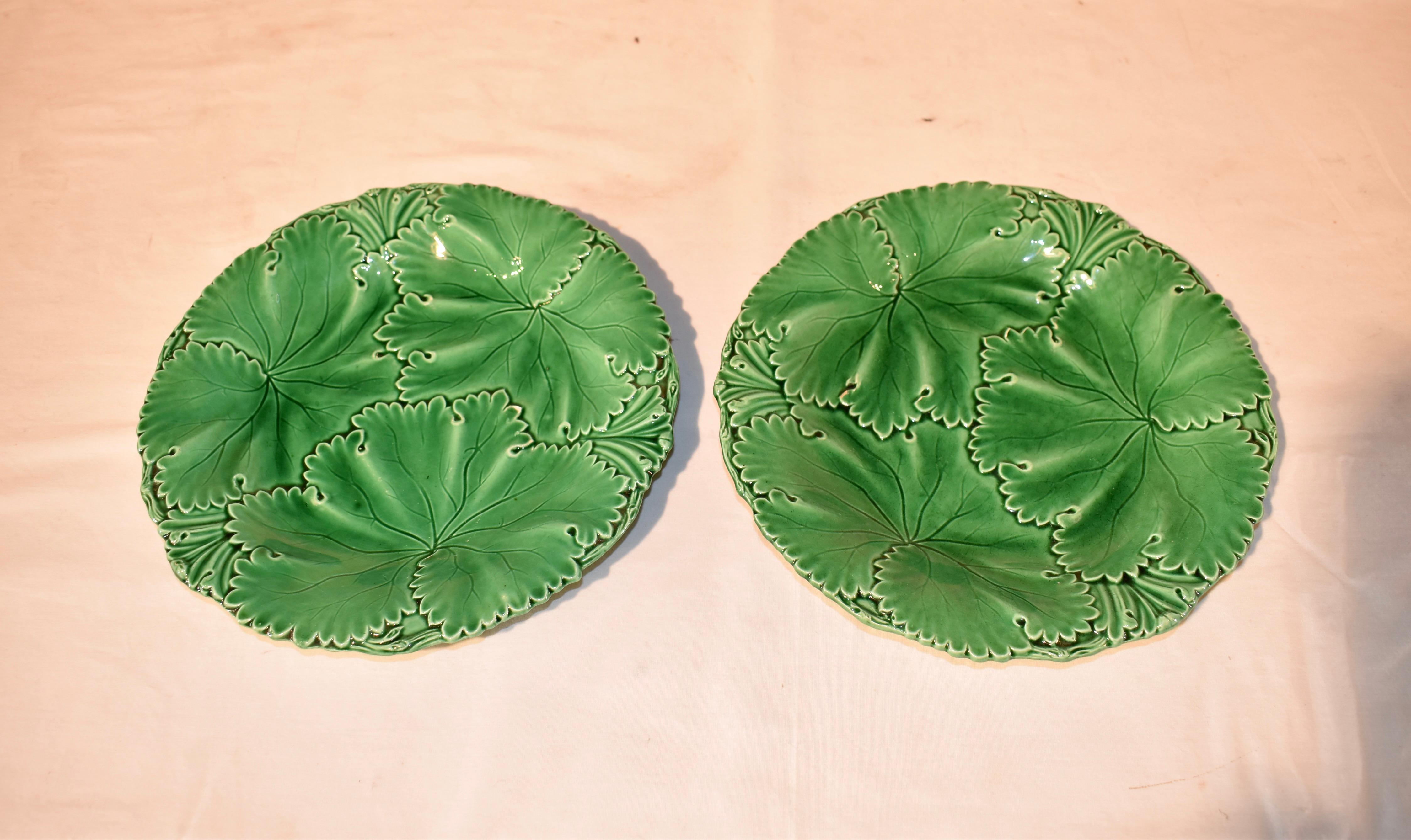 19. Jahrhundert Paar Copeland & Garrett Majolika-Teller im Angebot 3