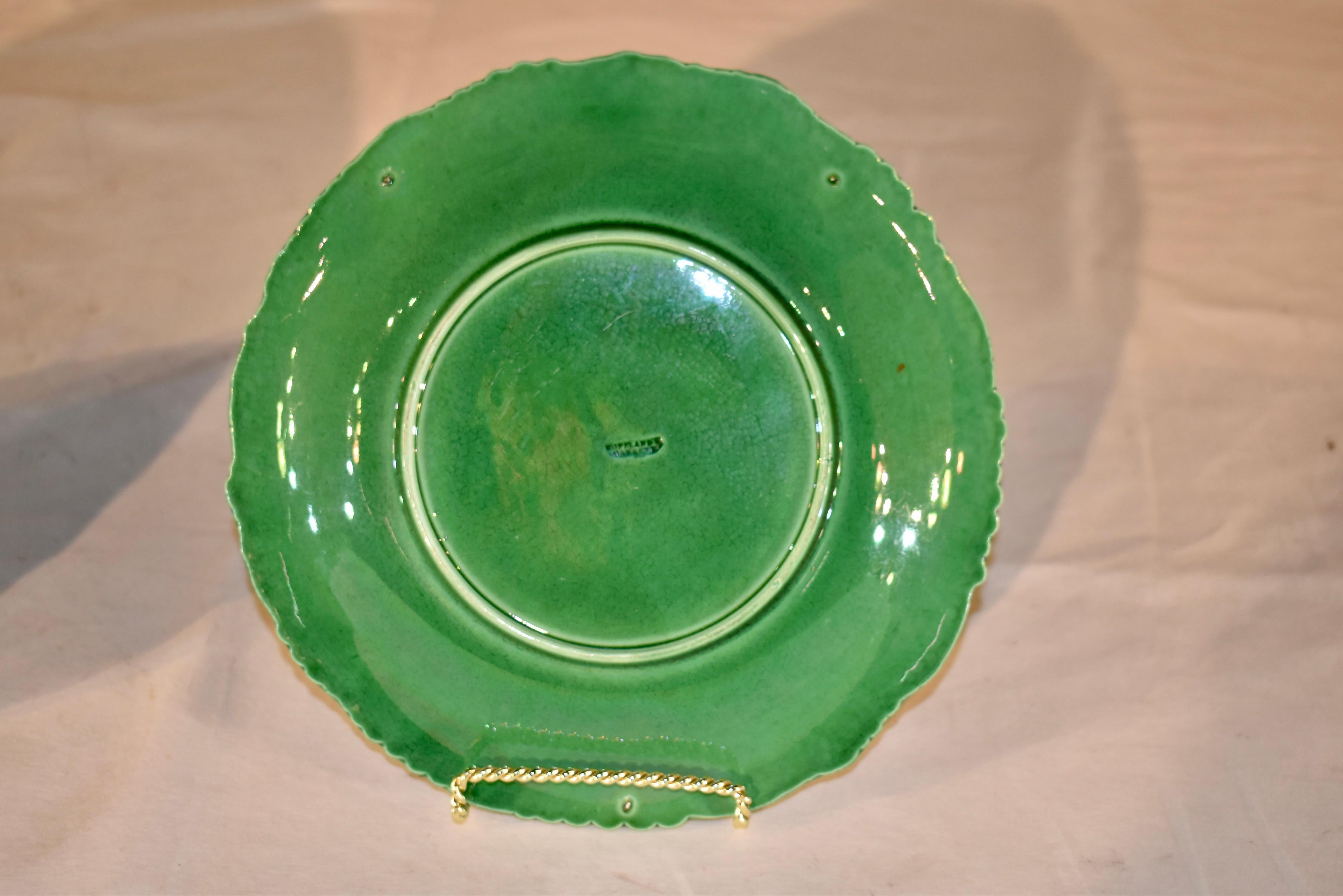 19. Jahrhundert Paar Copeland & Garrett Majolika-Teller (Keramik) im Angebot