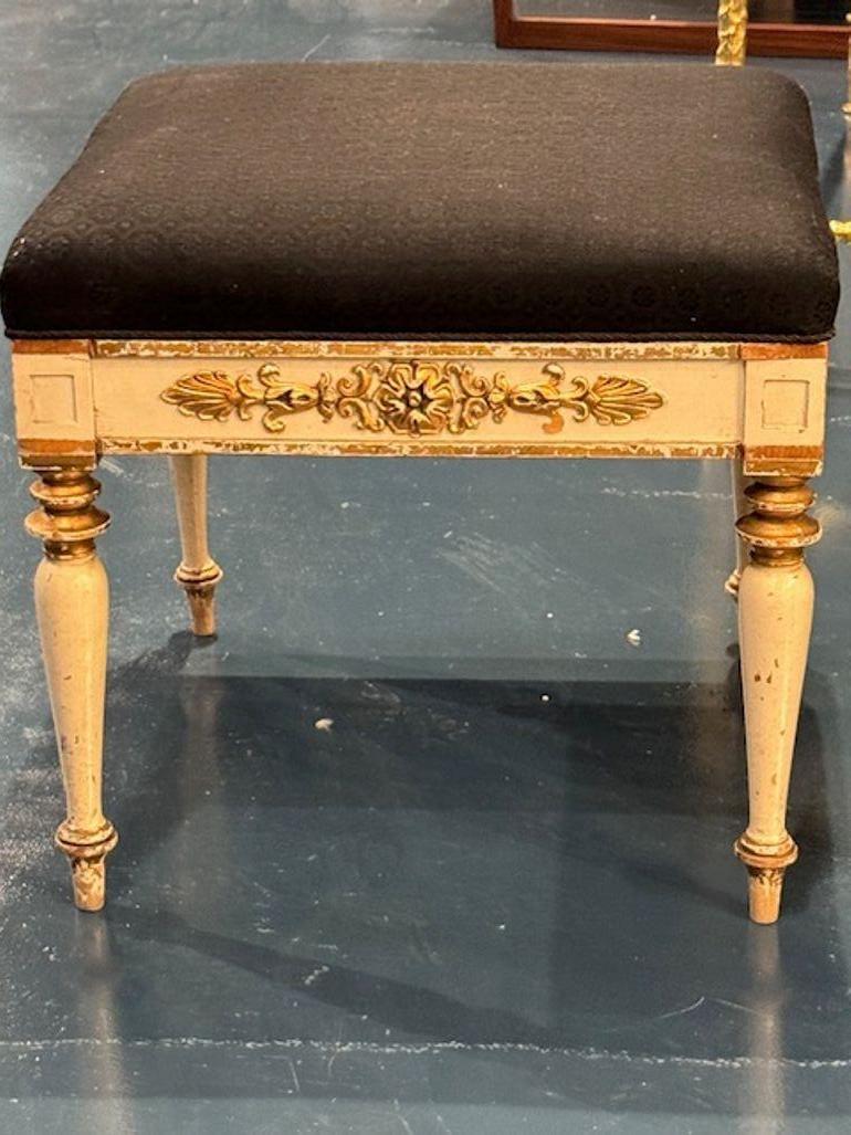 19th Century Pair of Danish Carved and Painted Benches In Good Condition For Sale In Dallas, TX