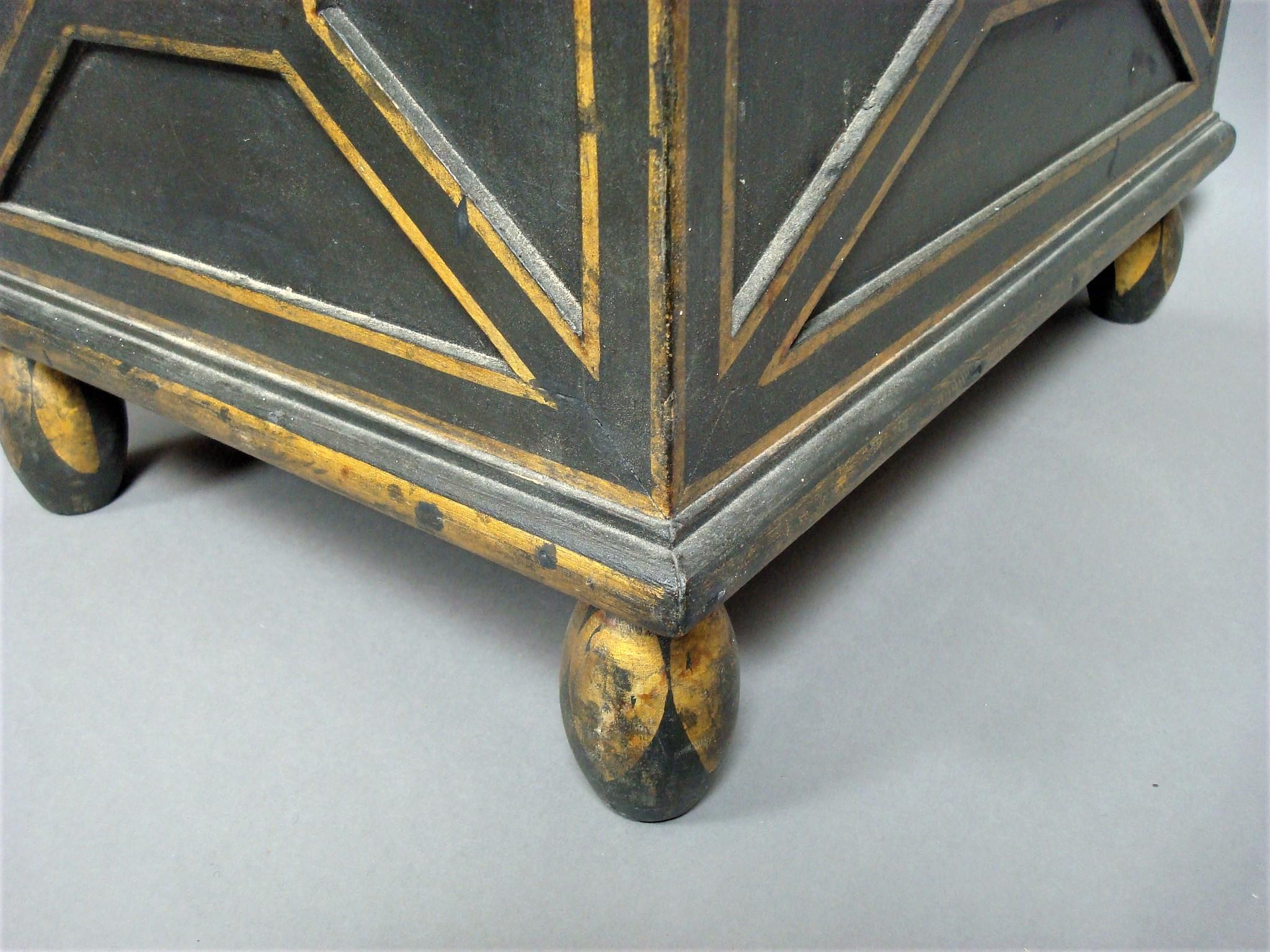 19th Century Pair of Decorated Box Stools 1