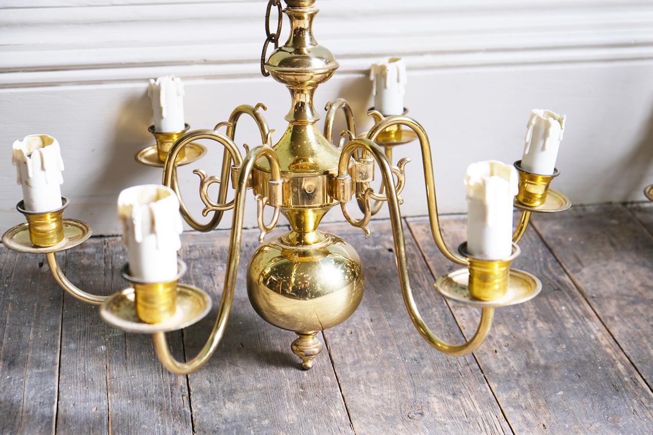 Dutch Colonial 19th Century Pair of Dutch Chandeliers For Sale