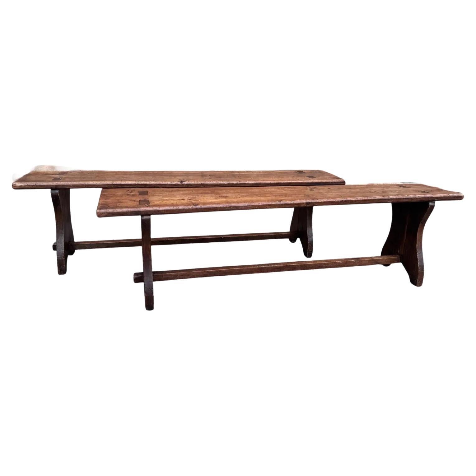 19th Century Pair of English Benches