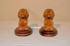 19th Century Pair of English Lion Figures
