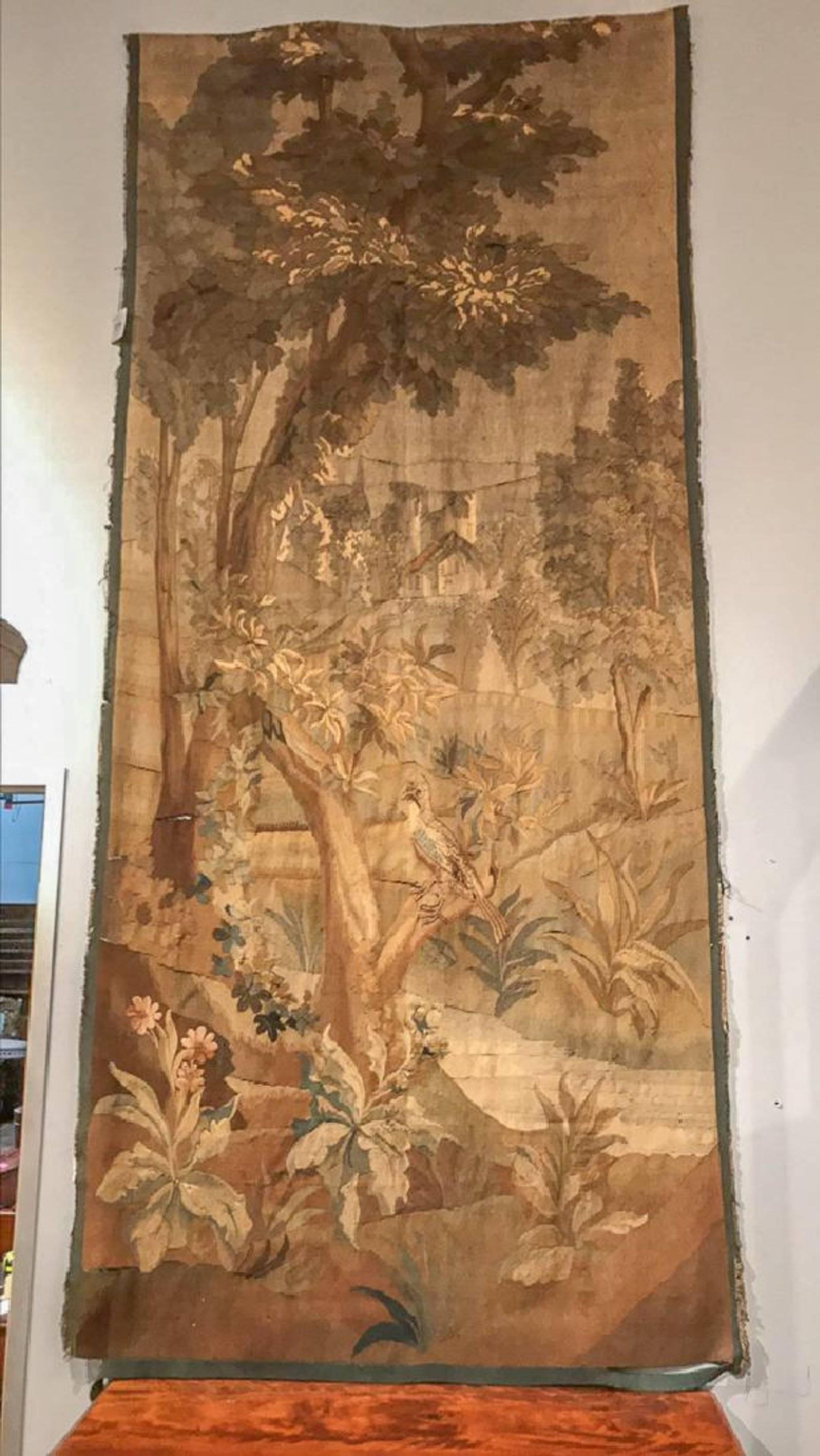 Needlepoint 19th Century Pair of Flemish Tapestries