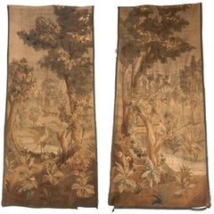 Antique 19th Century Pair of Flemish Tapestries