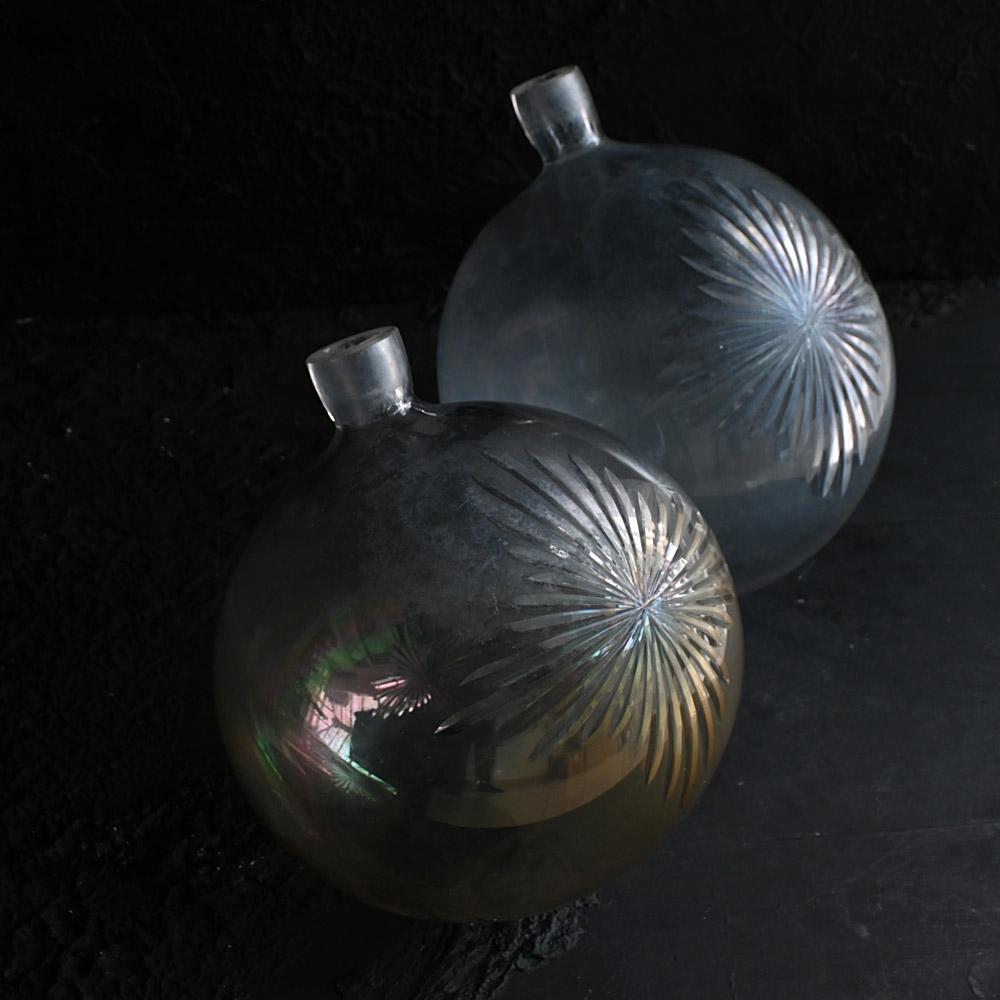 Hand-Crafted 19th century pair of French Carboys For Sale