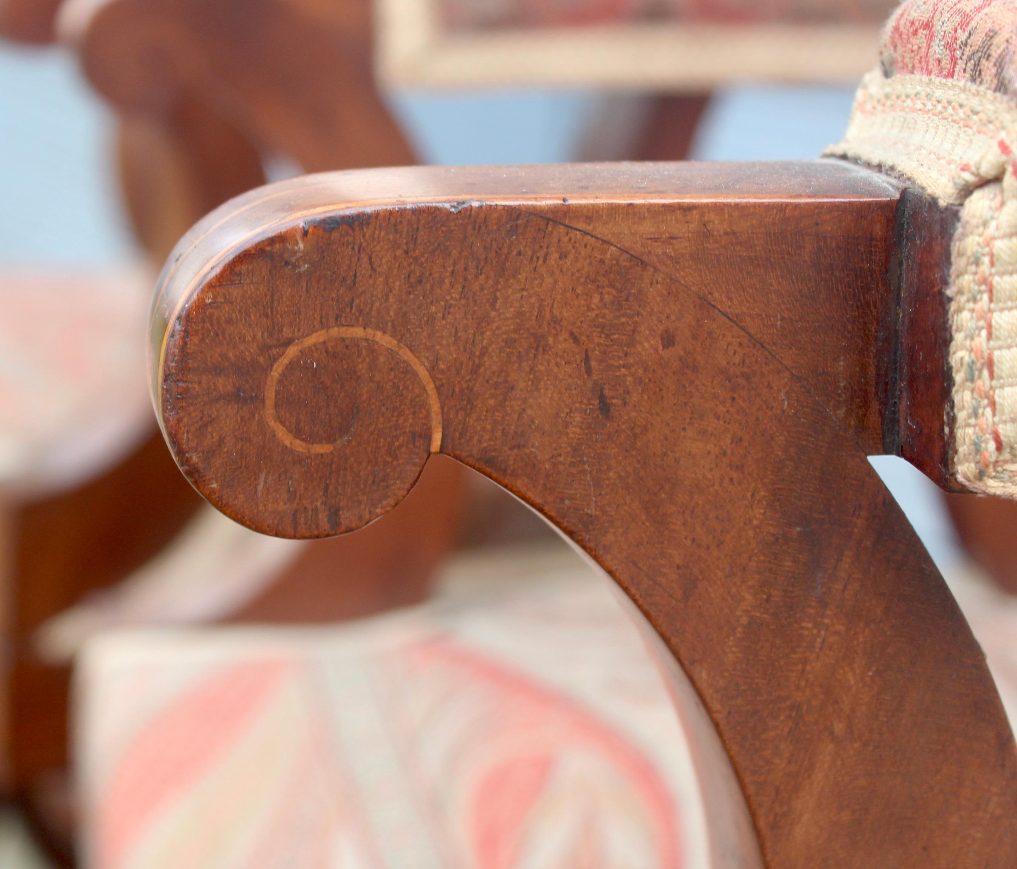 19th Century Pair of French Charles X Stools 4