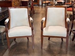 Paire de fauteuils Empire du XIXe siècle