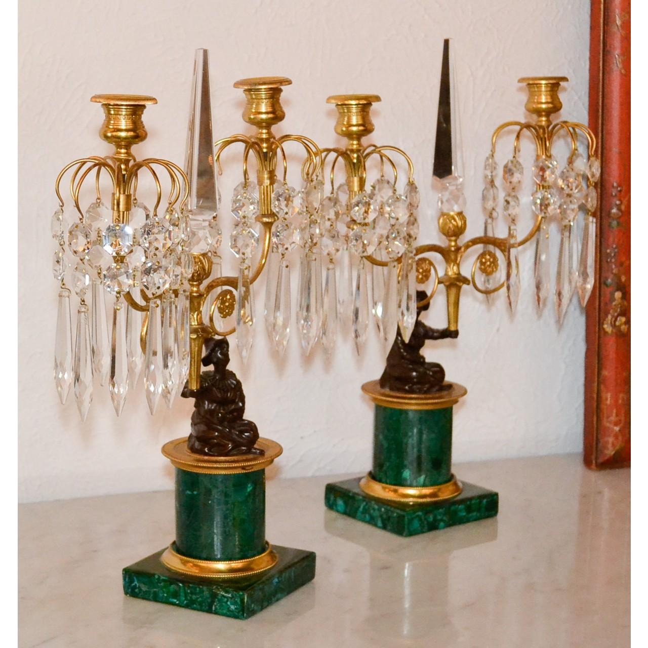 19th Century Pair of French Figural Candelabras 1