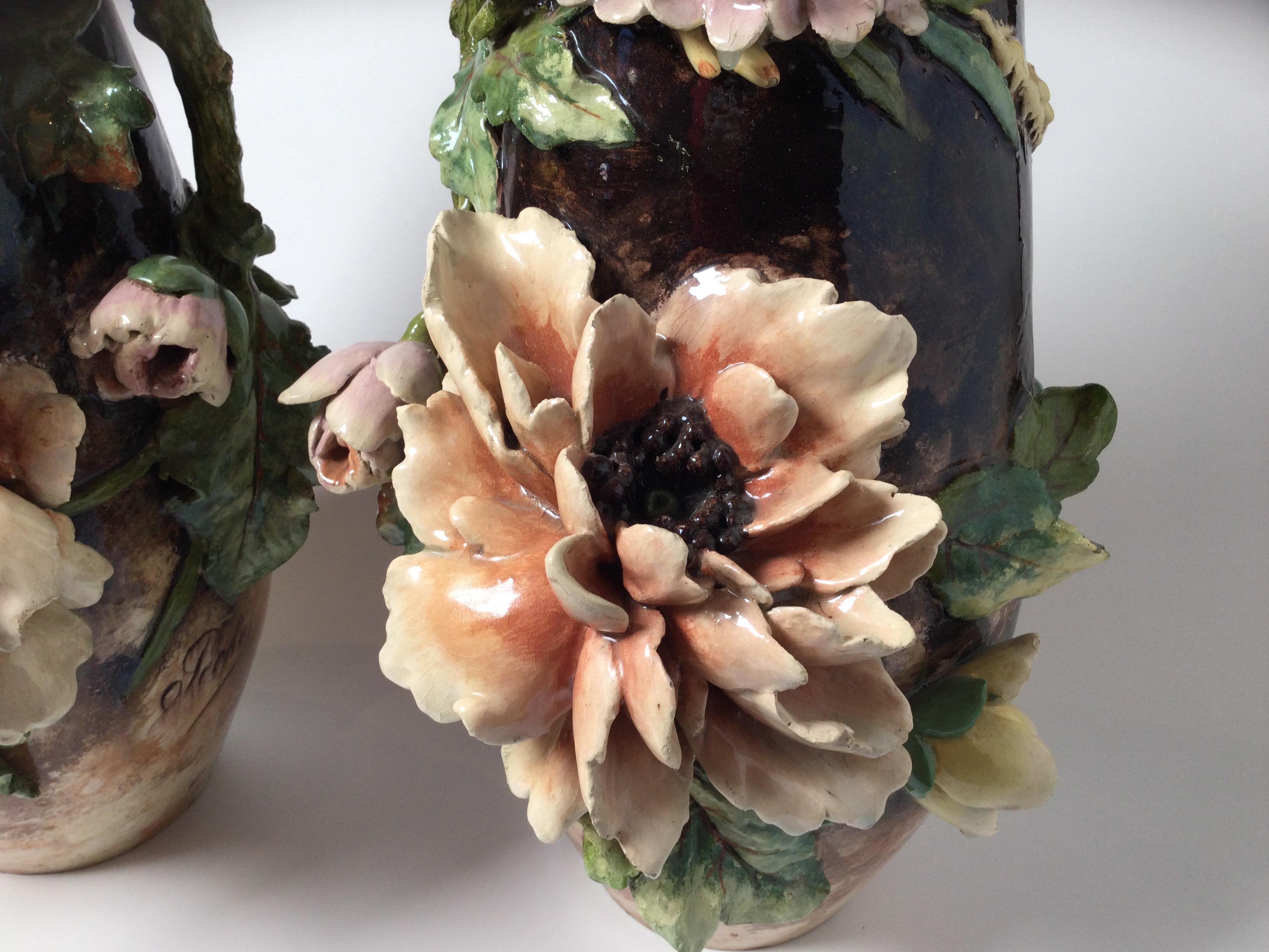 french barbotine majolica