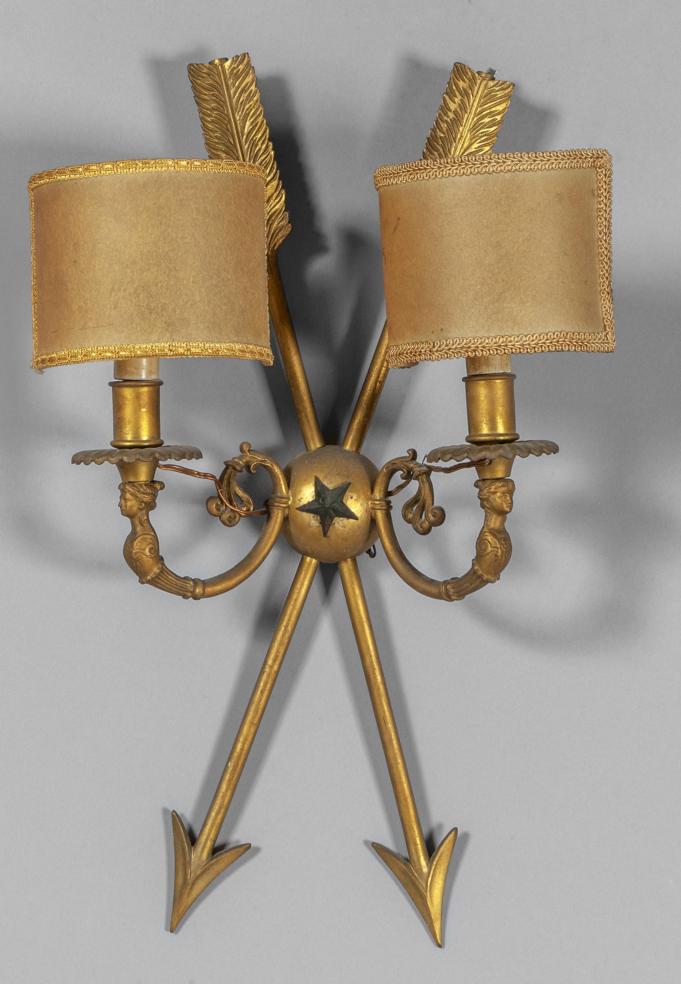 Französische Gitl-Bronze-Applikationen, 19. Jahrhundert, Paar (Empire) im Angebot