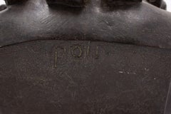 19th Century Pair of French Louis XV Metal Noblemen Busts