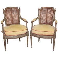 19th Century Pair of French Louis XVI Armchairs