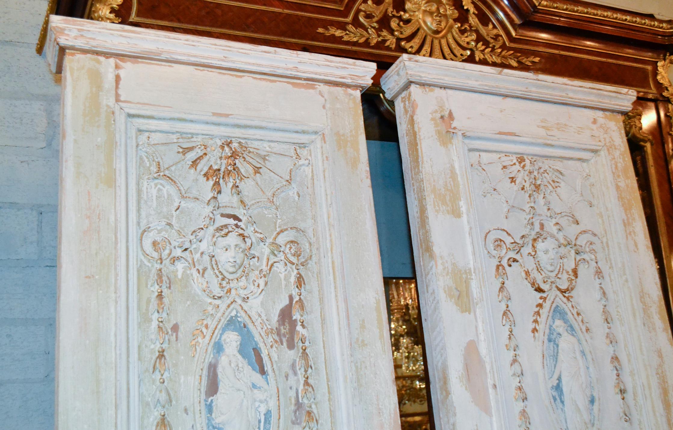 19th Century Pair of French Neoclassical Panels 4