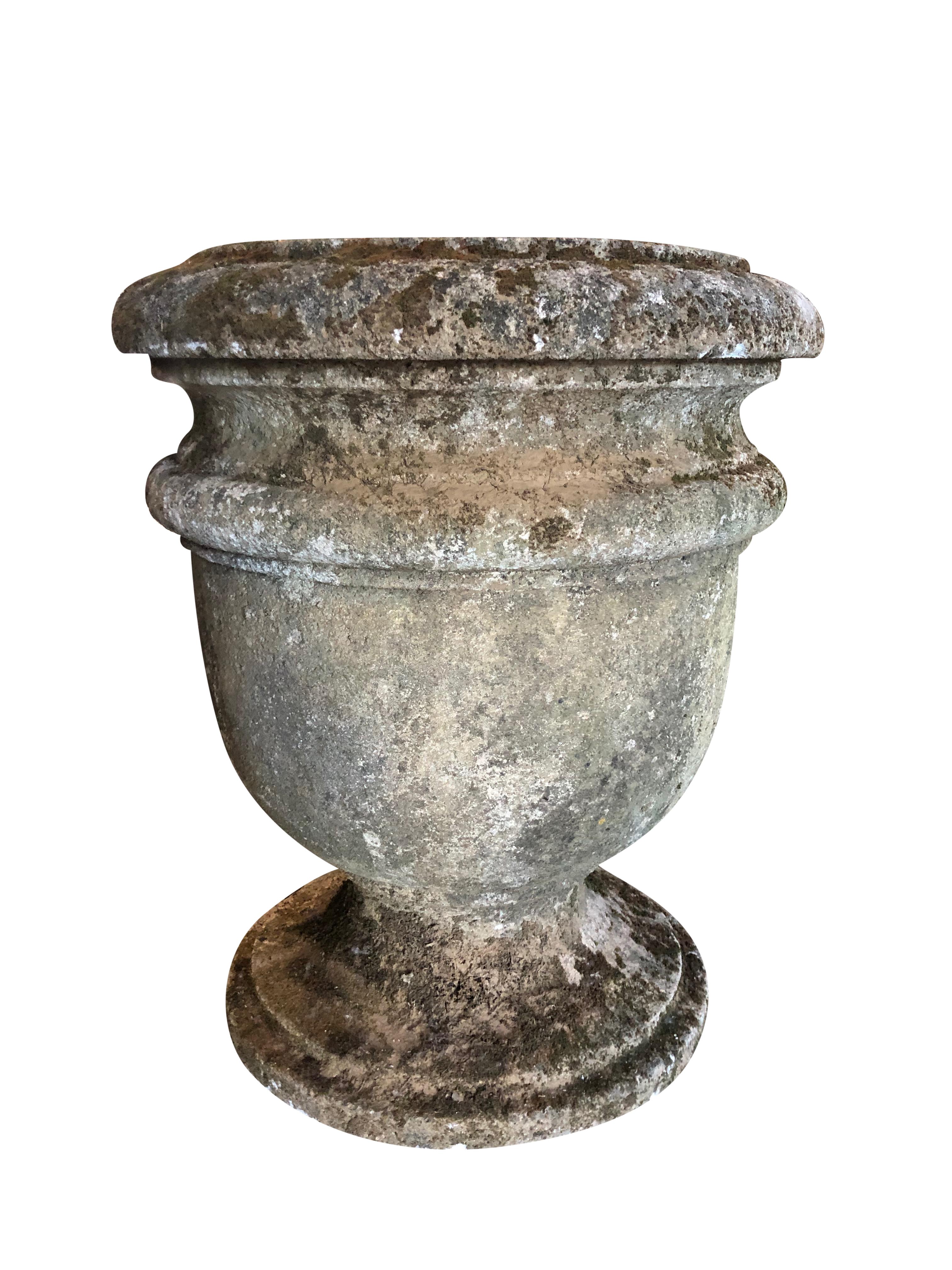 19th Century Pair of French Planter Urns In Good Condition In West Palm Beach, FL