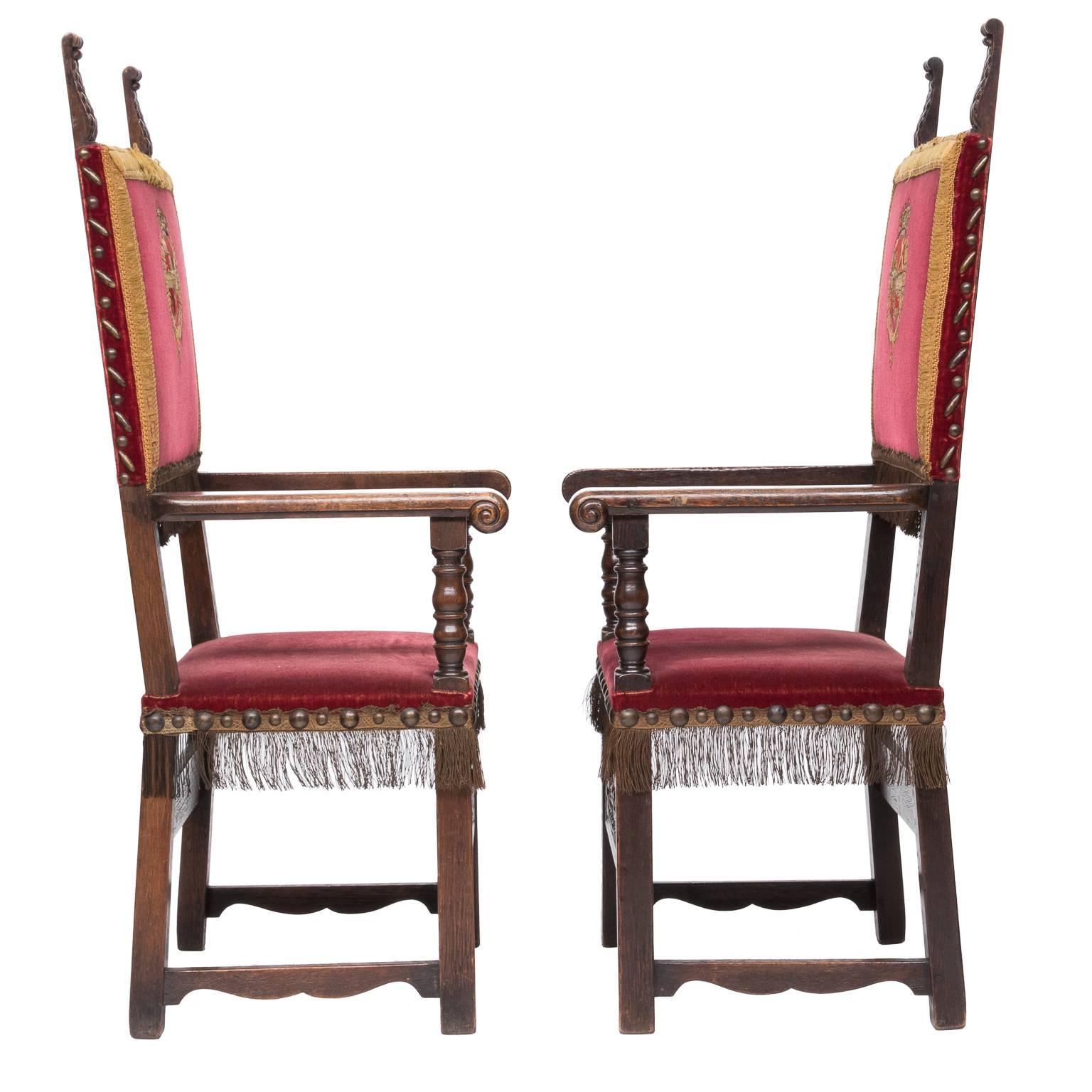 19th Century Pair of French Renaissance Armchairs 7