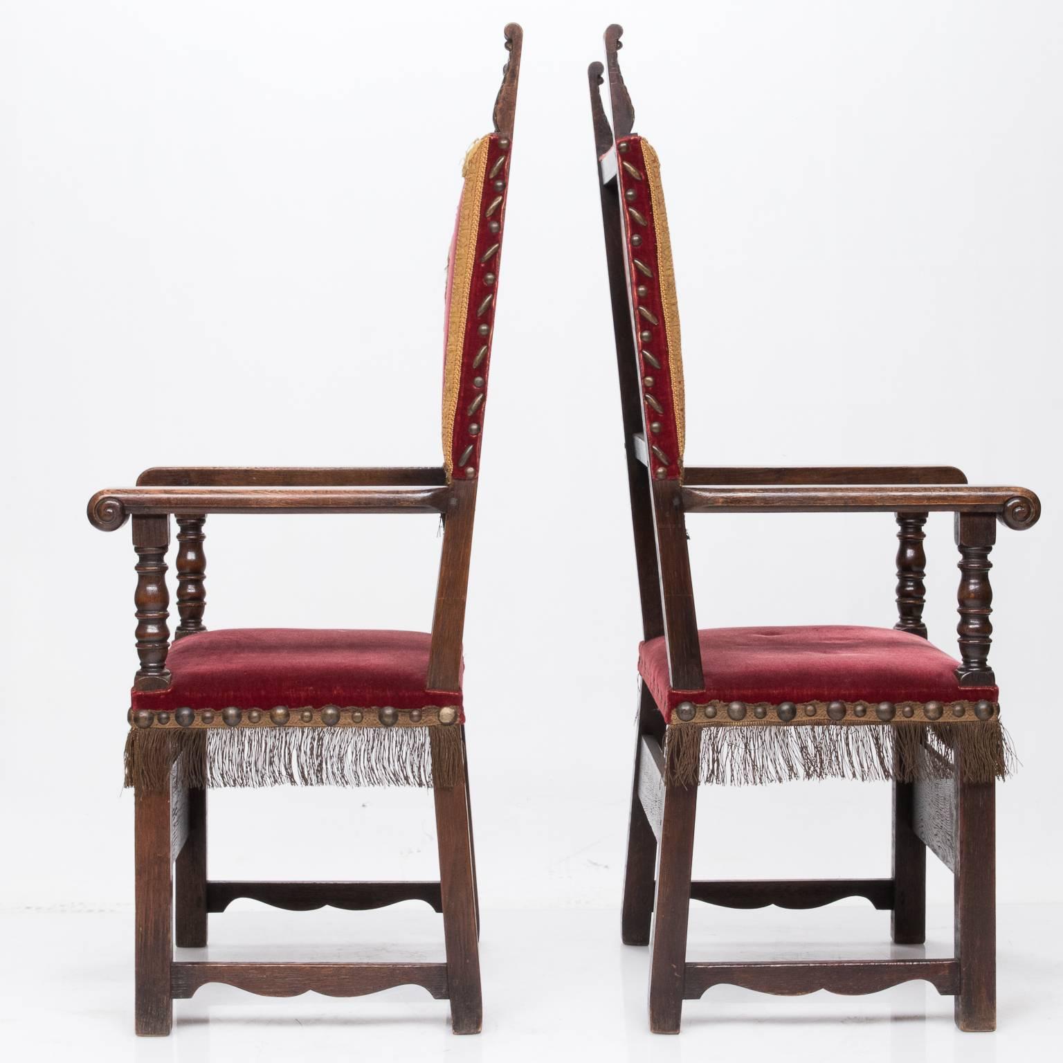 19th Century Pair of French Renaissance Armchairs 5