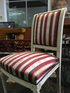 Coppia di poltrone francesi del XIX secolo in stile Luigi XVI