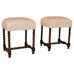 19th Century Pair of French Stools
