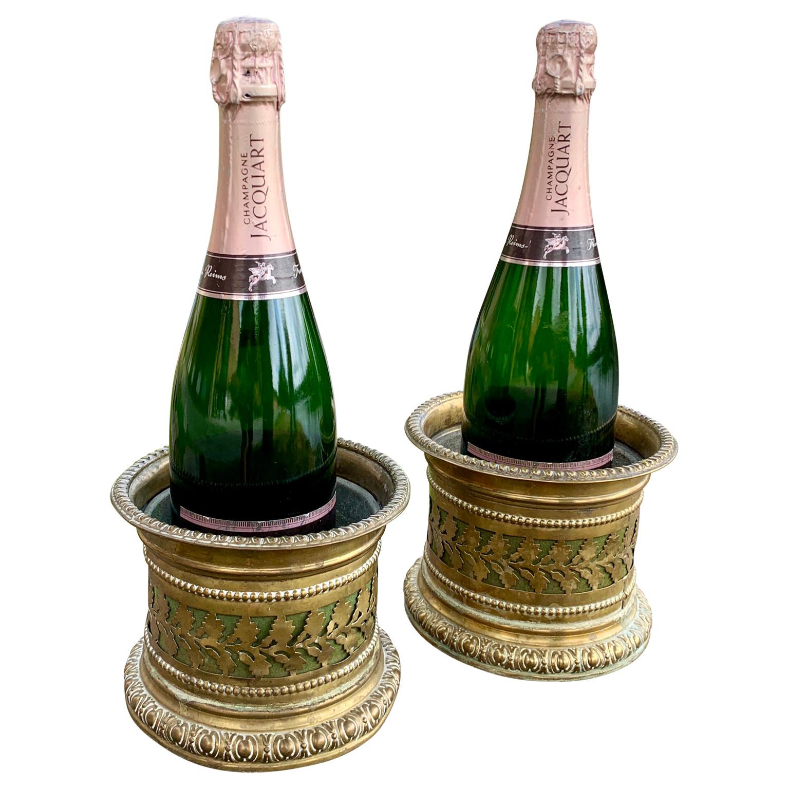 Empire 19th Century Pair Of  French Wine Bottle Coasters For Sale
