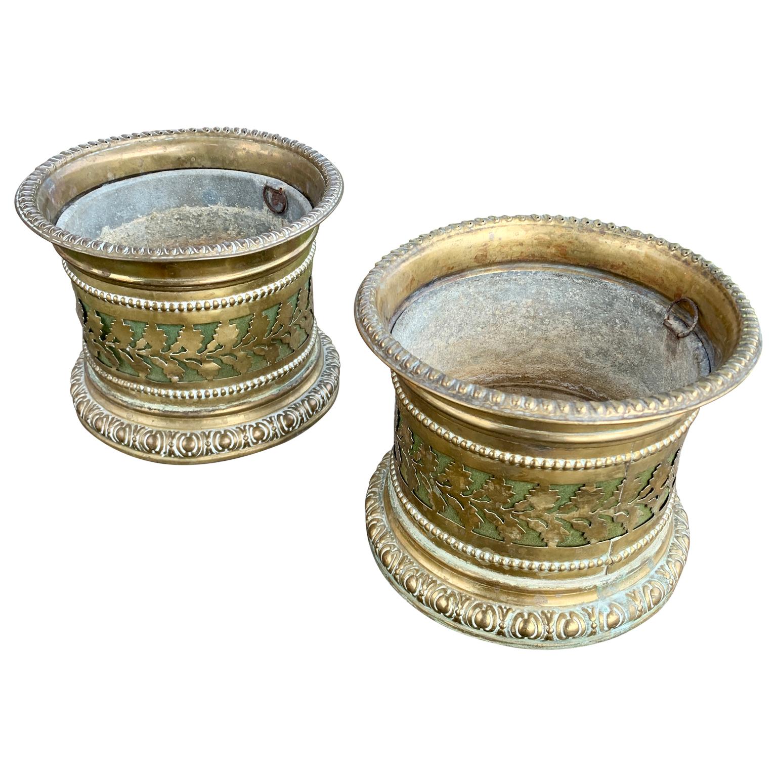 Hand-Crafted 19th Century Pair Of  French Wine Bottle Coasters For Sale