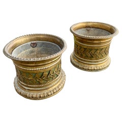 Antique 19th Century Pair Of  French Wine Bottle Coasters