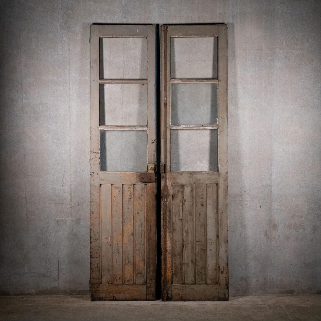 Country 19th Century Pair of French Wooden Doors