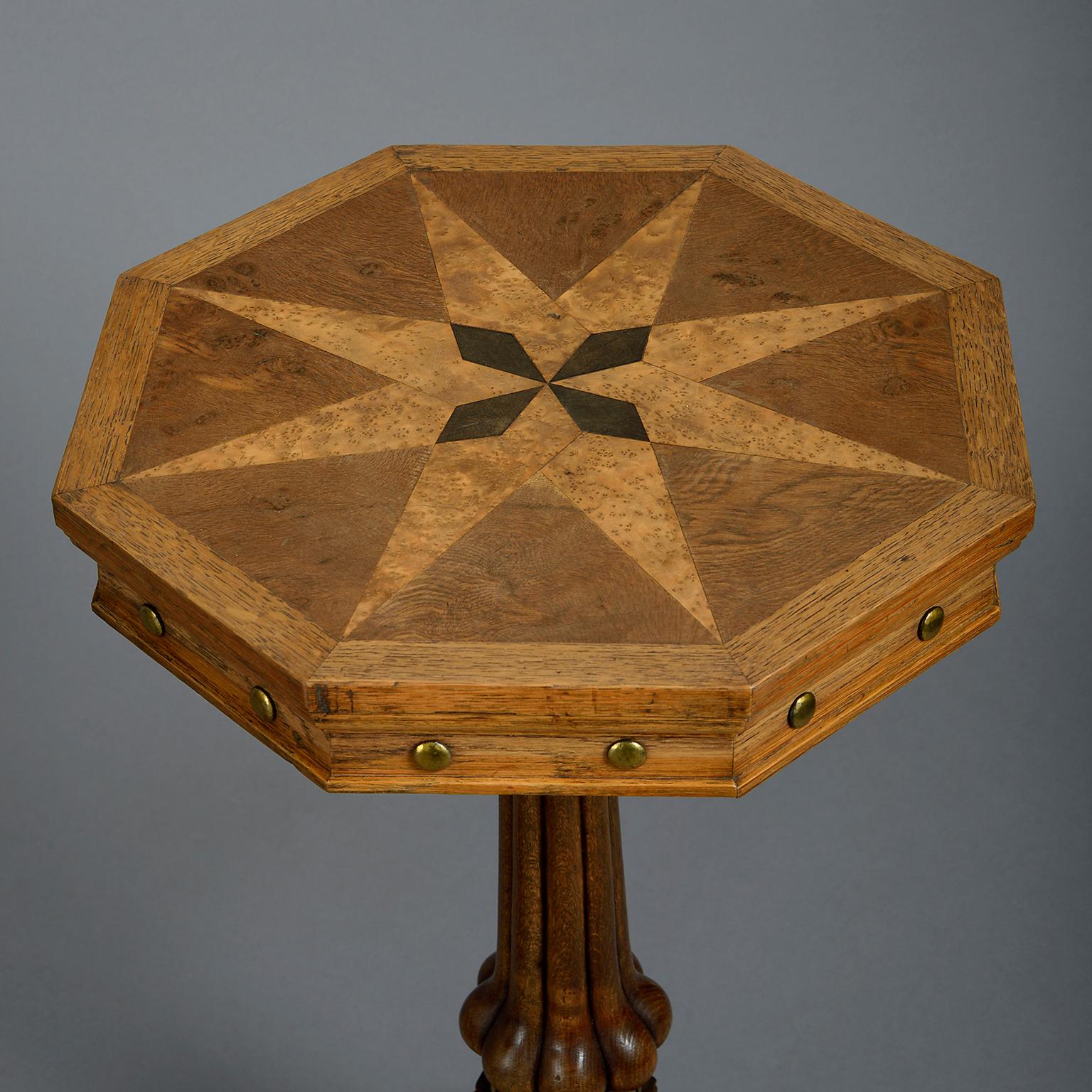 English 19th Century Pair of George IV Oak Side Tables, Manner of George Bullock