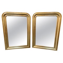 19th Century Pair of Gold Louis Philippe Mirrors