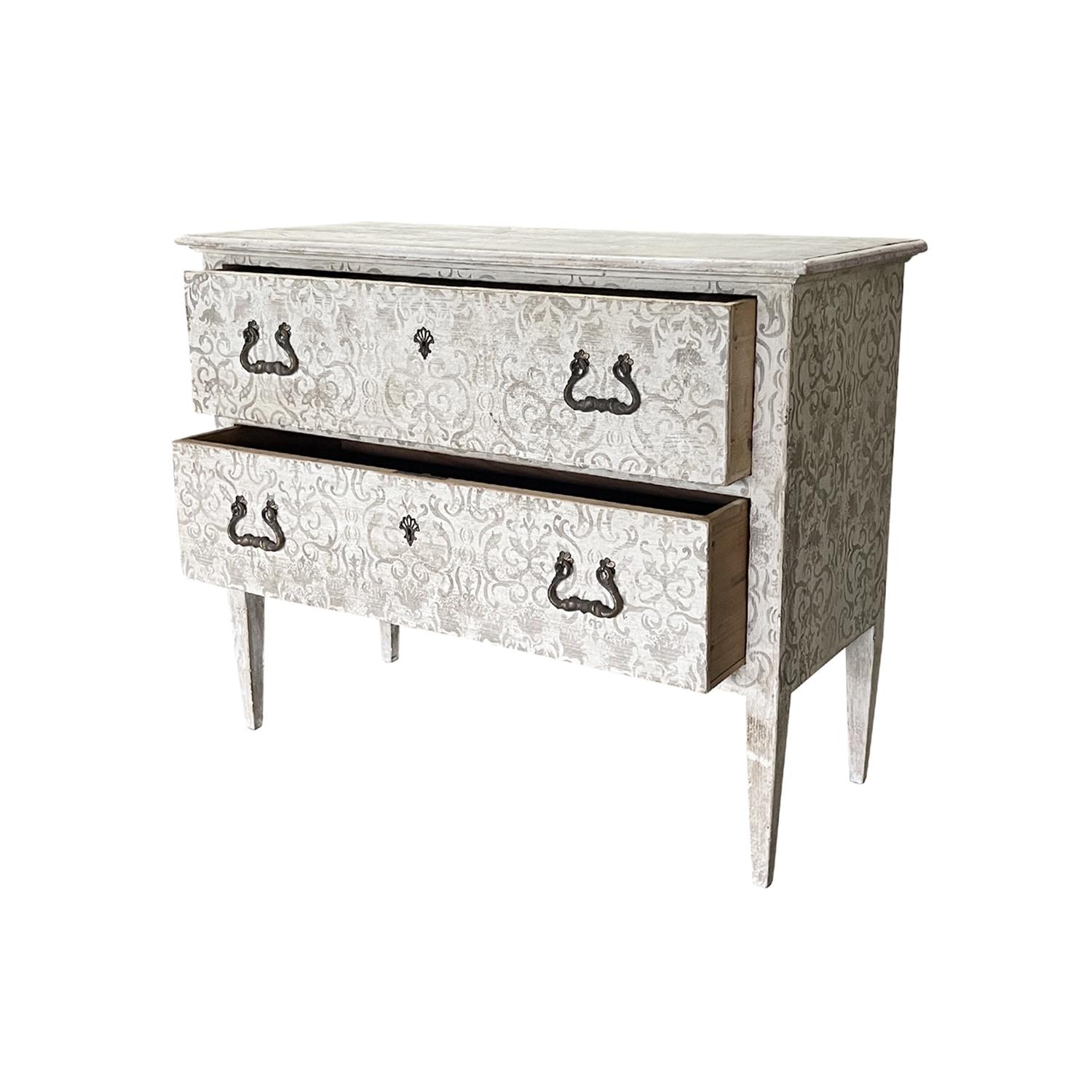 19th Century Pair of Italian Arte Povera Pine Bed Side Tables - Antique Chests 5