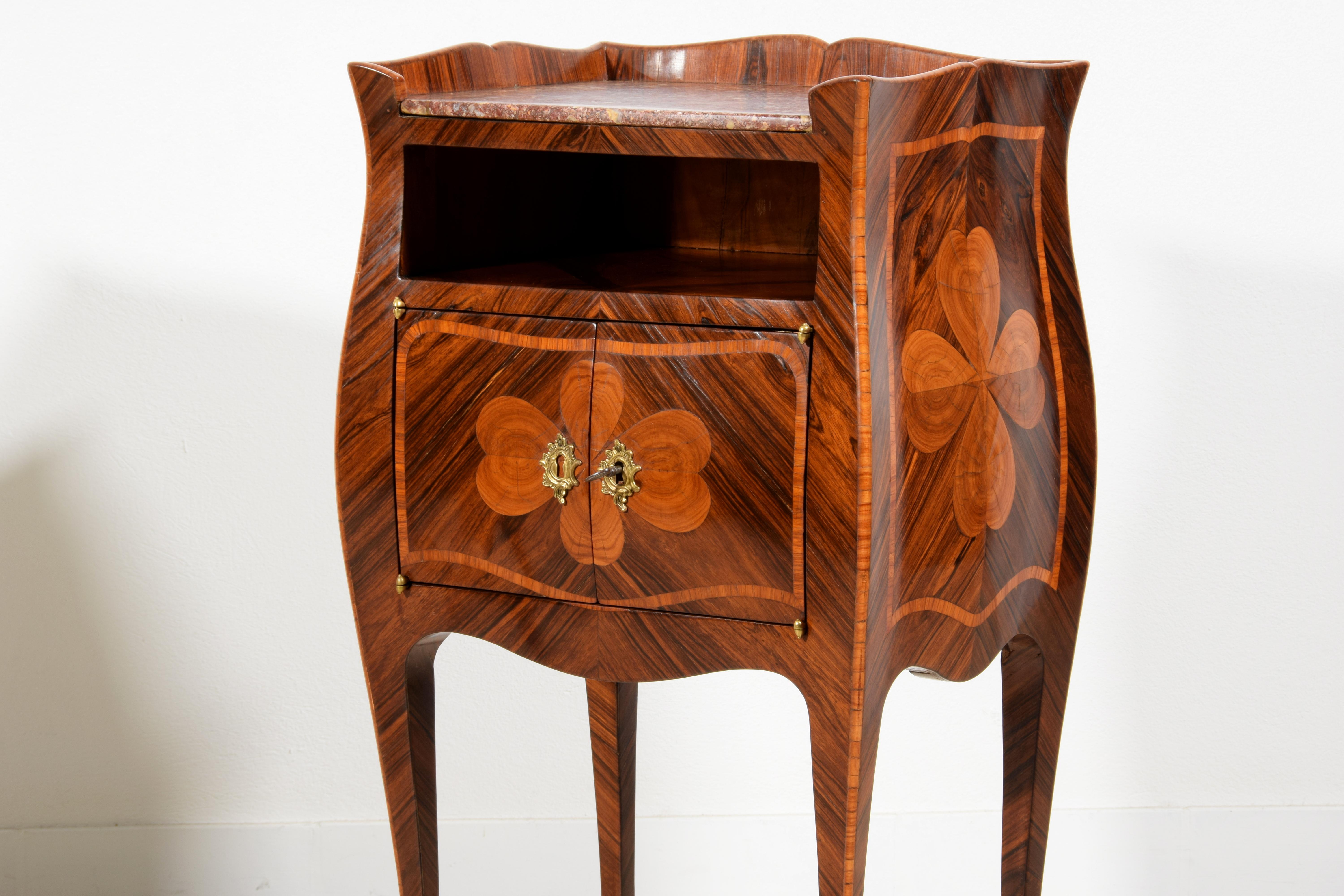 19th Century, Pair of Italian Baroque Style Nightstand or Cabinets  For Sale 10