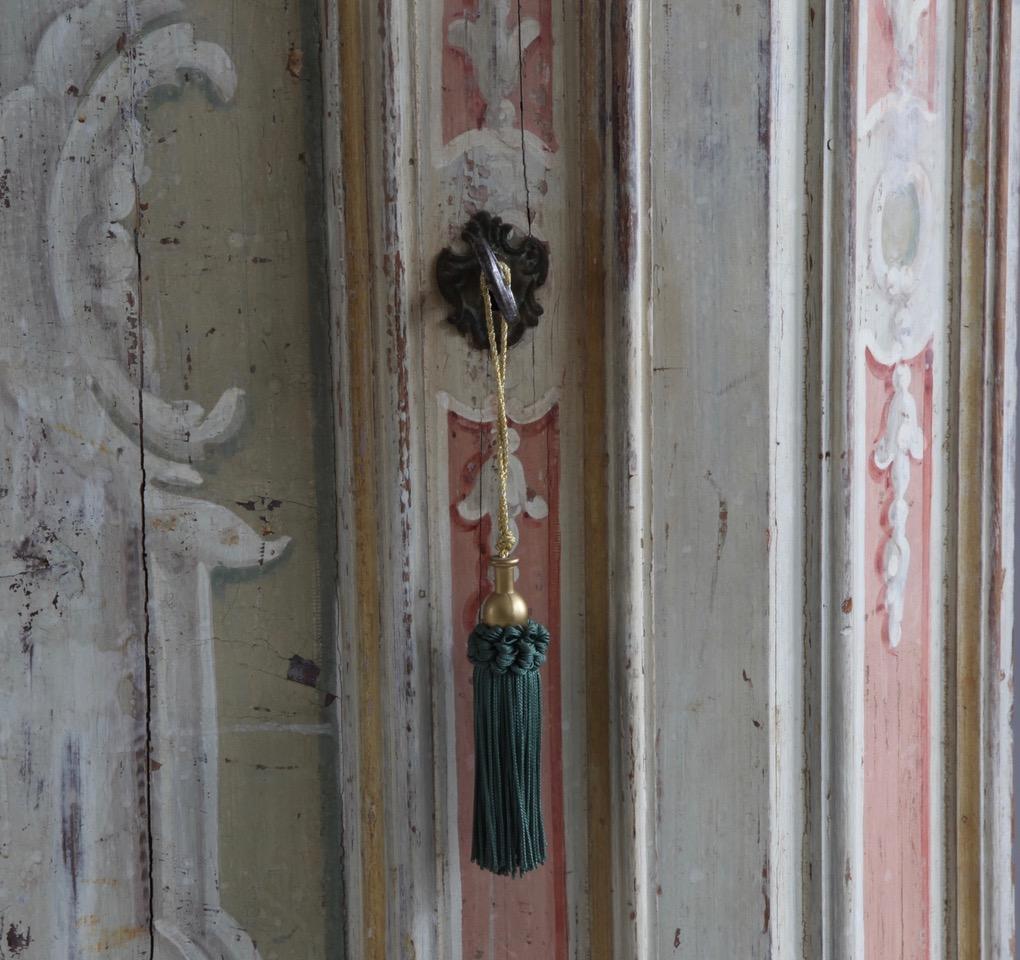  19th Century Italian Painted Corner Cabinets 2