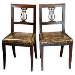 19th Century Pair of Italian Side Chairs