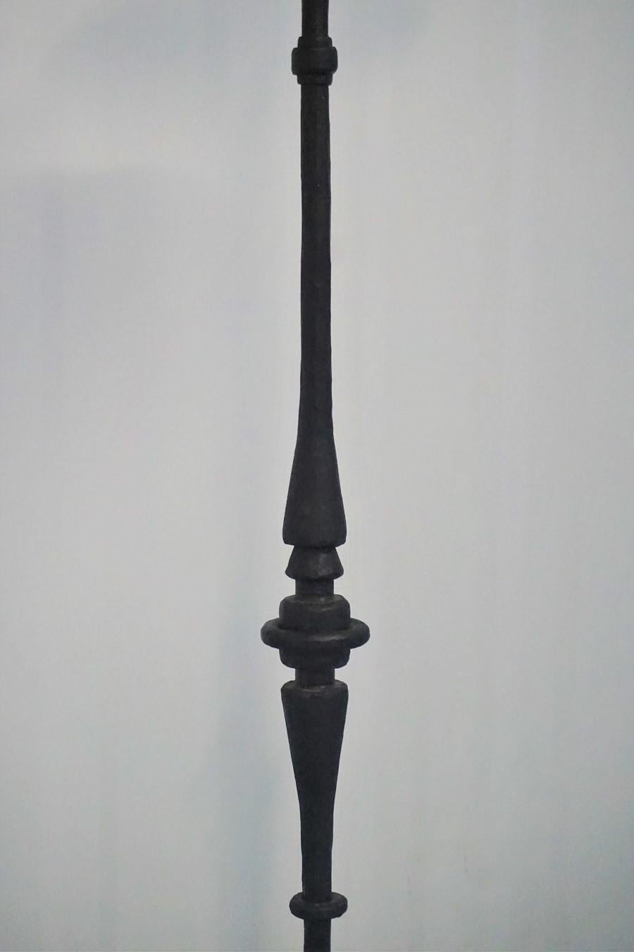 19th Century Pair of Italian Wrought Iron Torchères, Candleholders 2