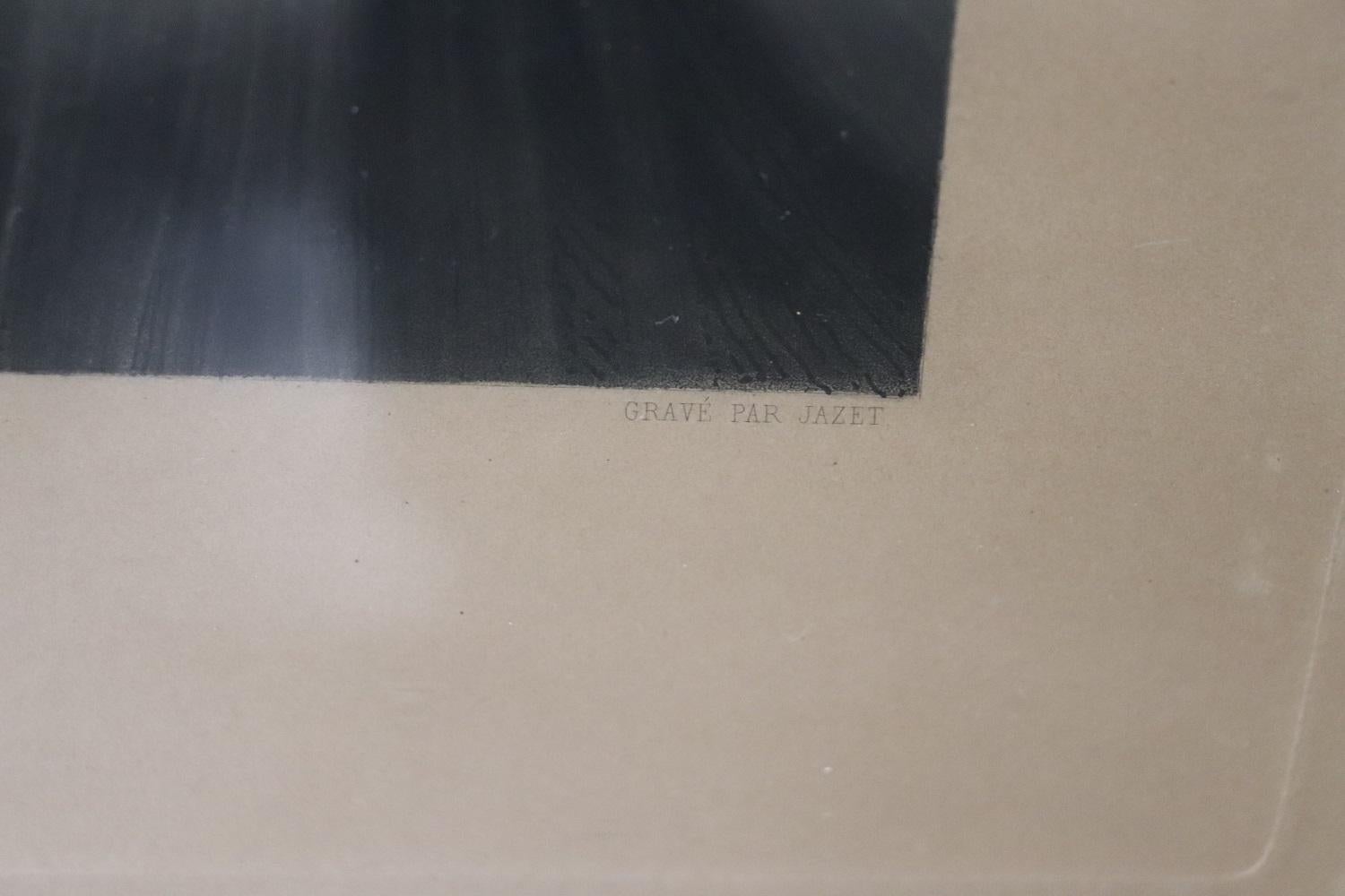 Siglo XIX Pareja de grandes grabados antiguos de Jazet Jean Pierre Marie en venta 6