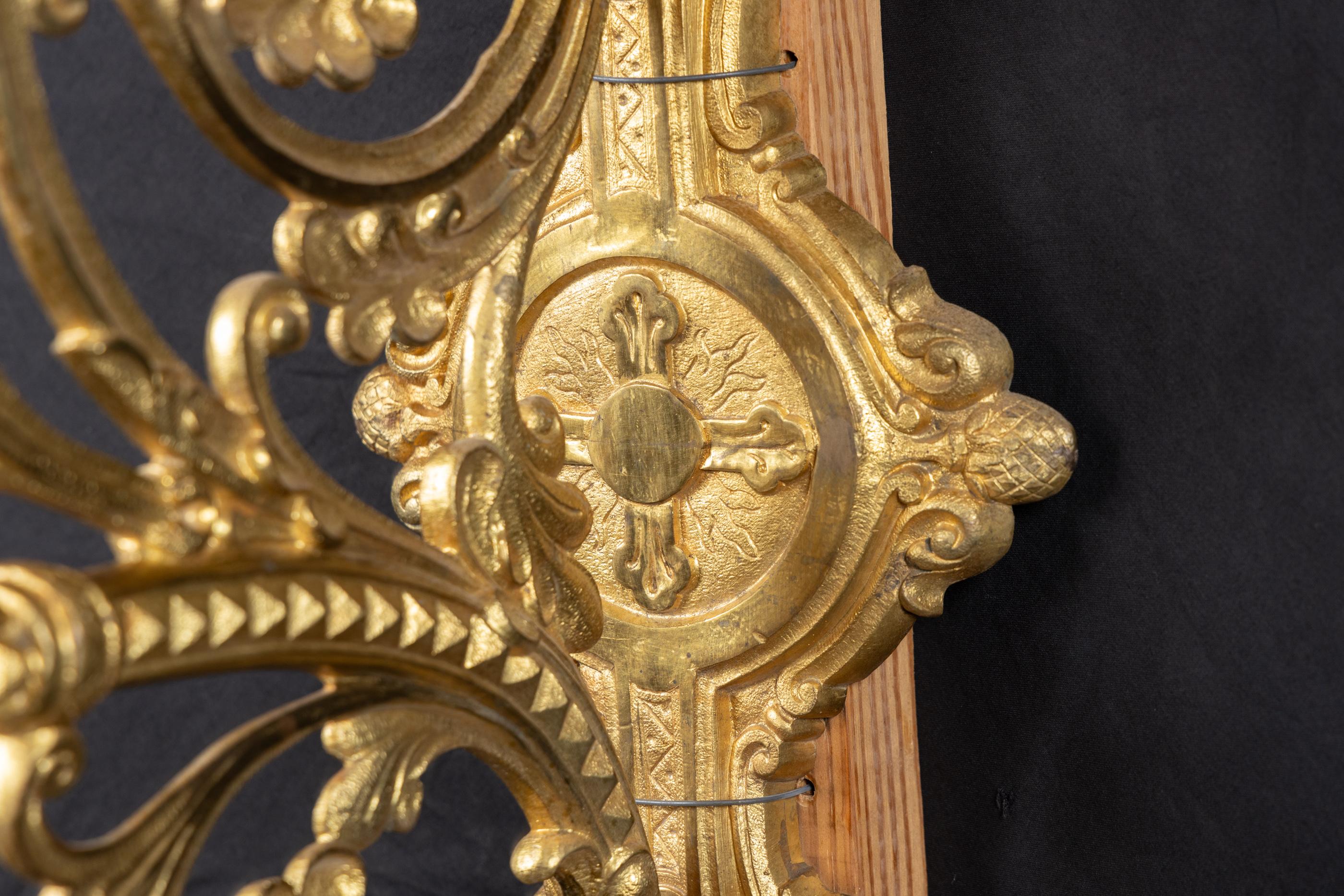 19. Jahrhundert Paar große Belle-Epoque-Wandleuchter im Angebot 2