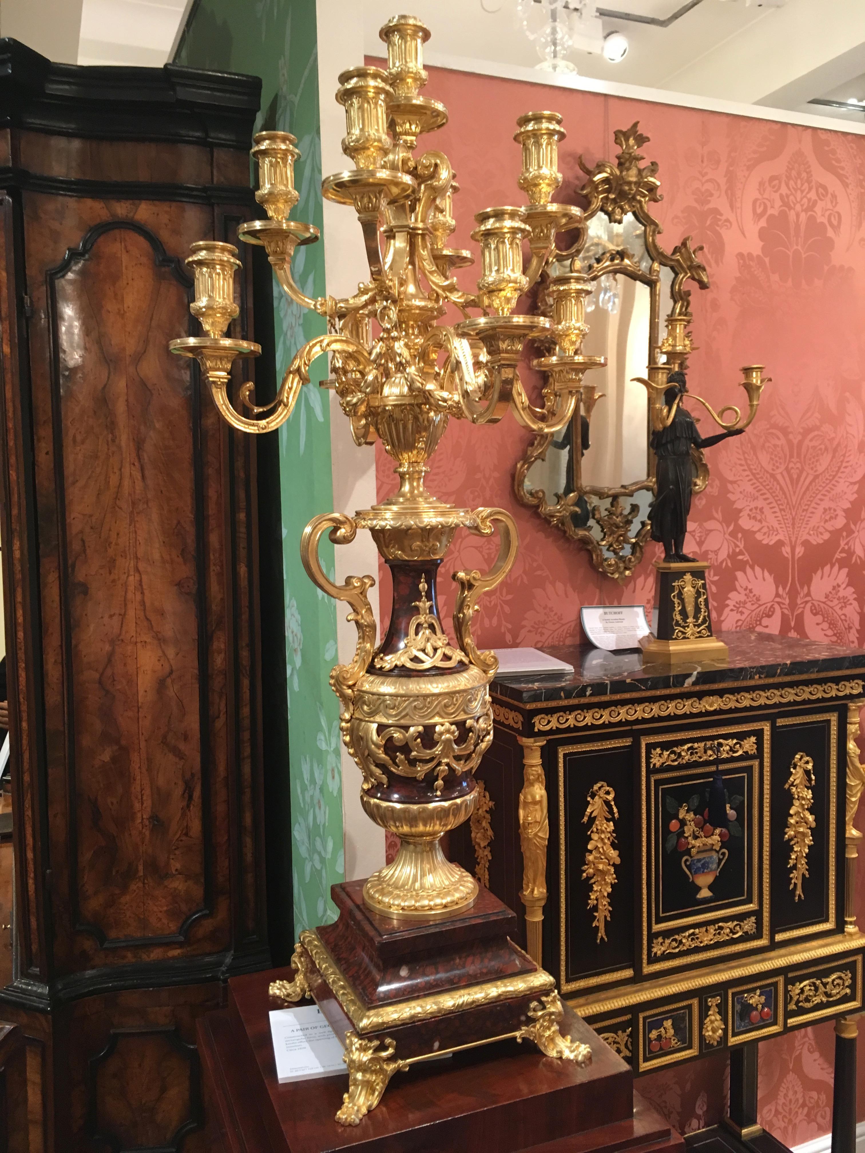 19th Century Pair of Louis XVI Style Candelabra For Sale 1