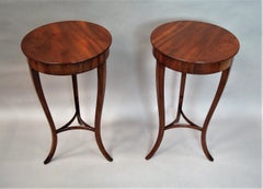 19th Century Pair of Mahogany Occasional End Tables