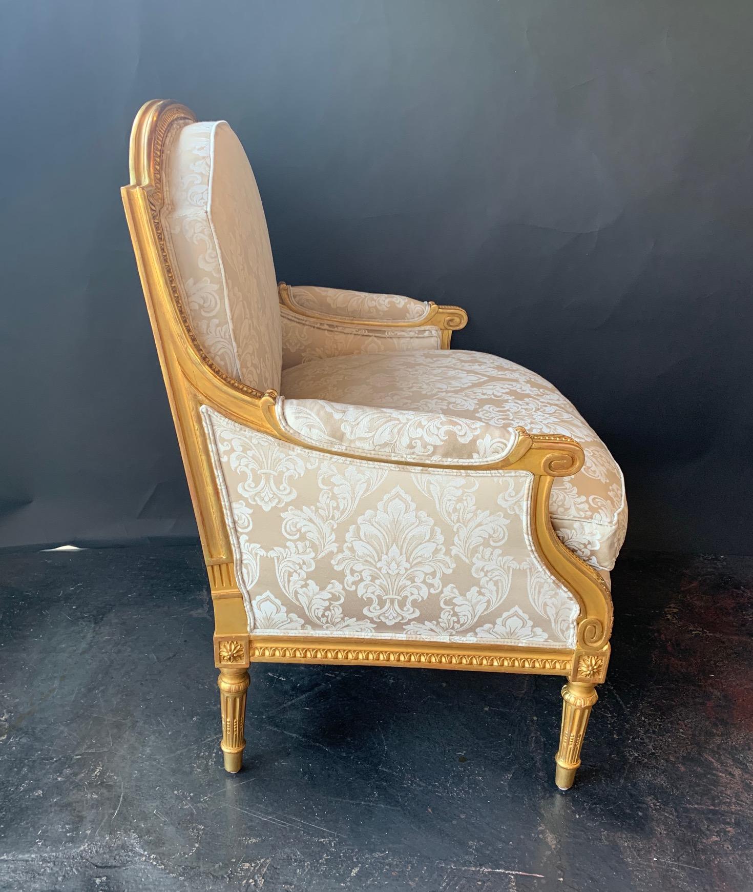 French 19th Century Pair of Marquis Louis XVI Chairs For Sale