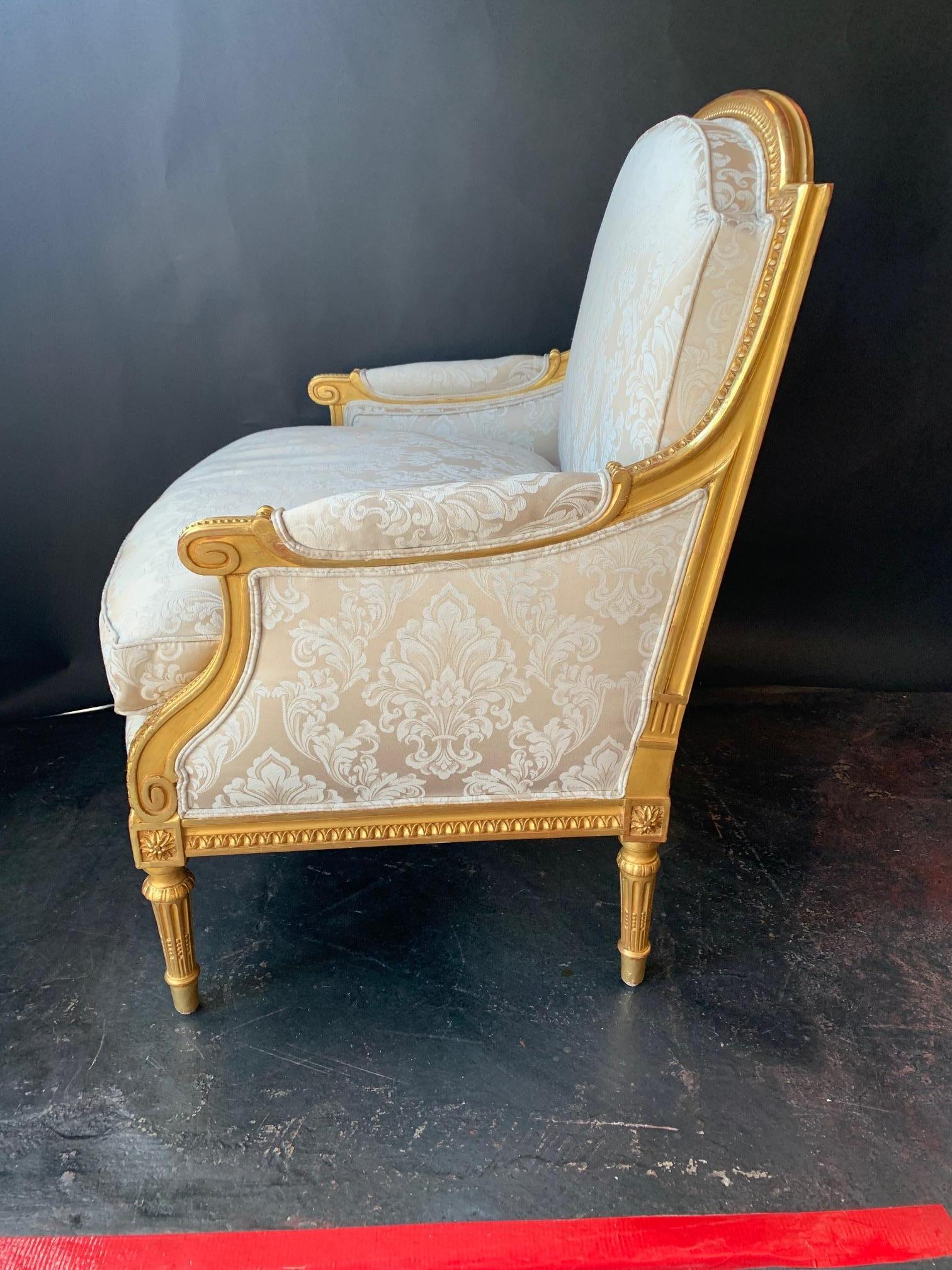 Wood 19th Century Pair of Marquis Louis XVI Chairs For Sale