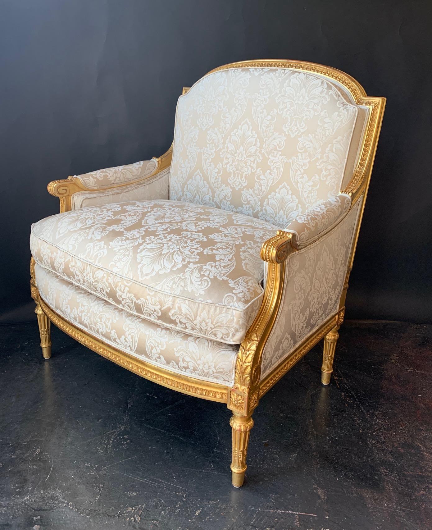 19th Century Pair of Marquis Louis XVI Chairs For Sale 1