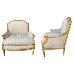 19th Century Pair of Marquis Louis XVI Chairs