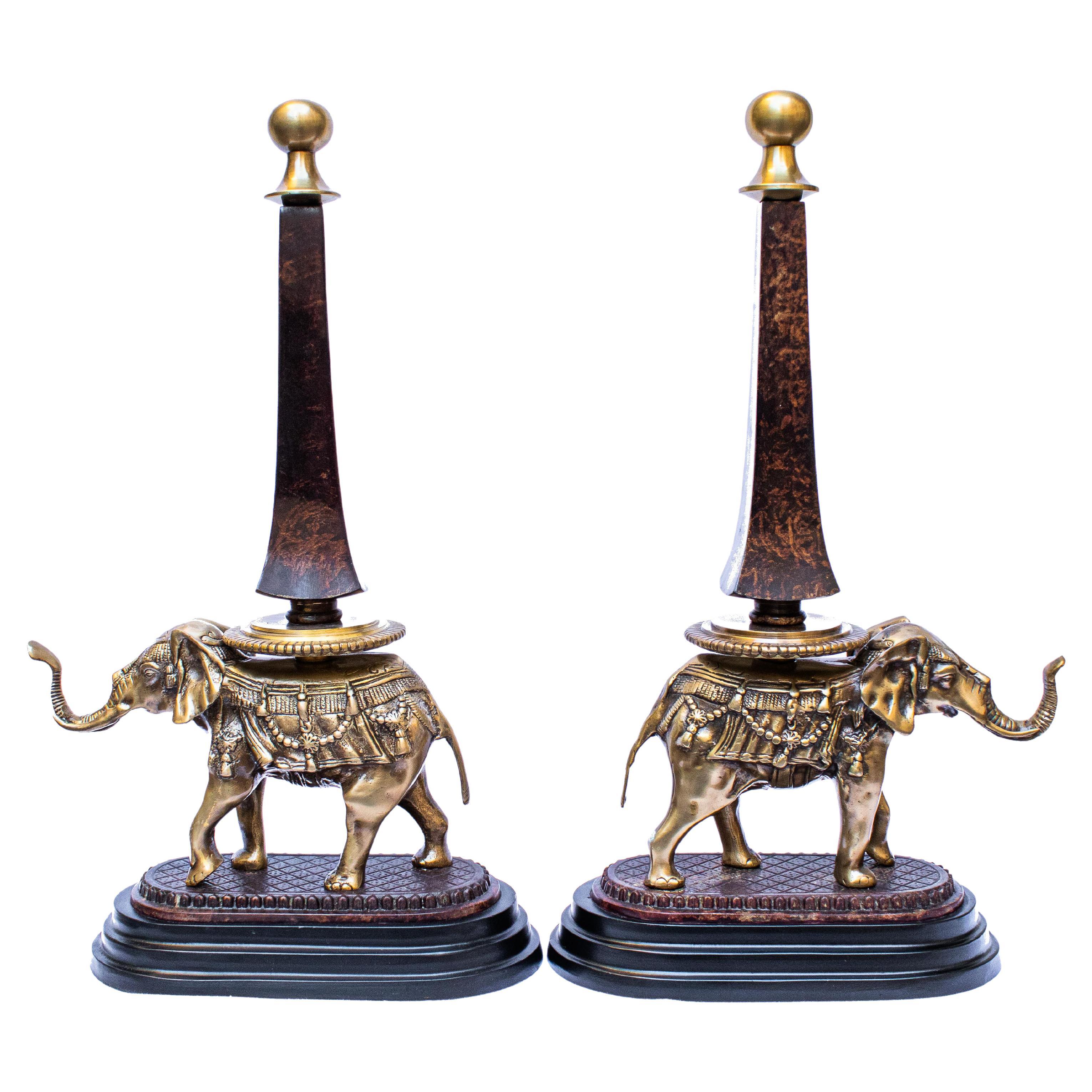 Stone Inkstand French Bronze and Onyx Inkstand with a Pair of Borzoi For Sale at 1stDibs