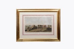 Paire de gravures originales d'Égypte colorées à la main du 19ème siècle